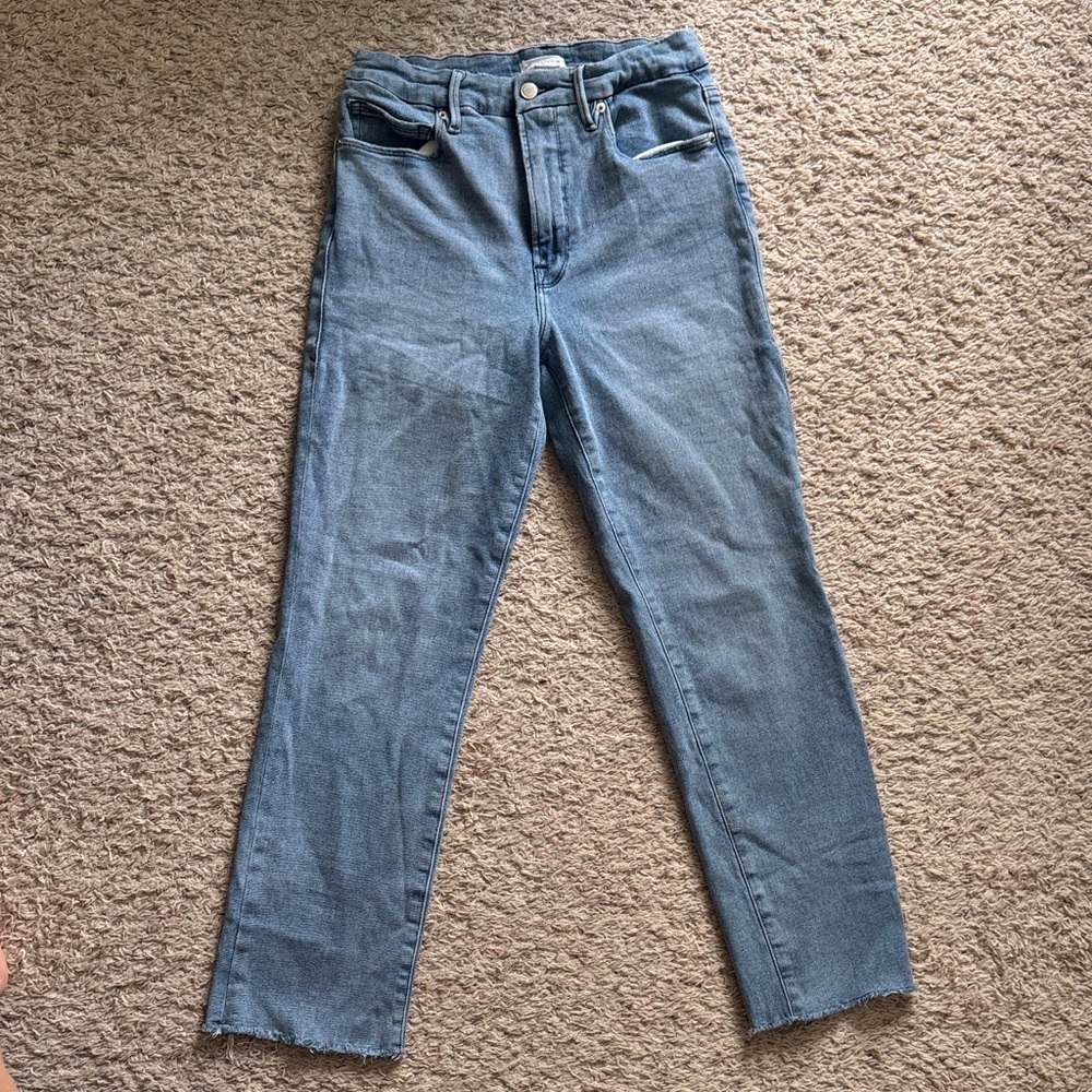 Good American Straight Ankle Jeans